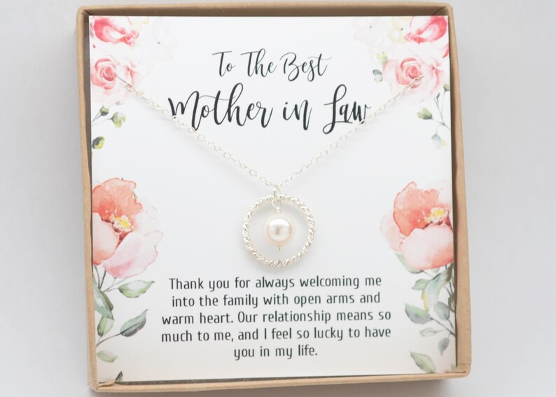 Mother in law wedding necklaceFuture mother gift Etsy