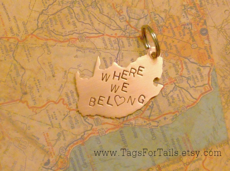 South Africa Keychain Personalized Handmade Artisan Custom Etsy