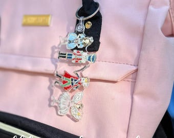 Nutcracker key chain ballet bag tag mouse king sugar plum fairy Clara to from