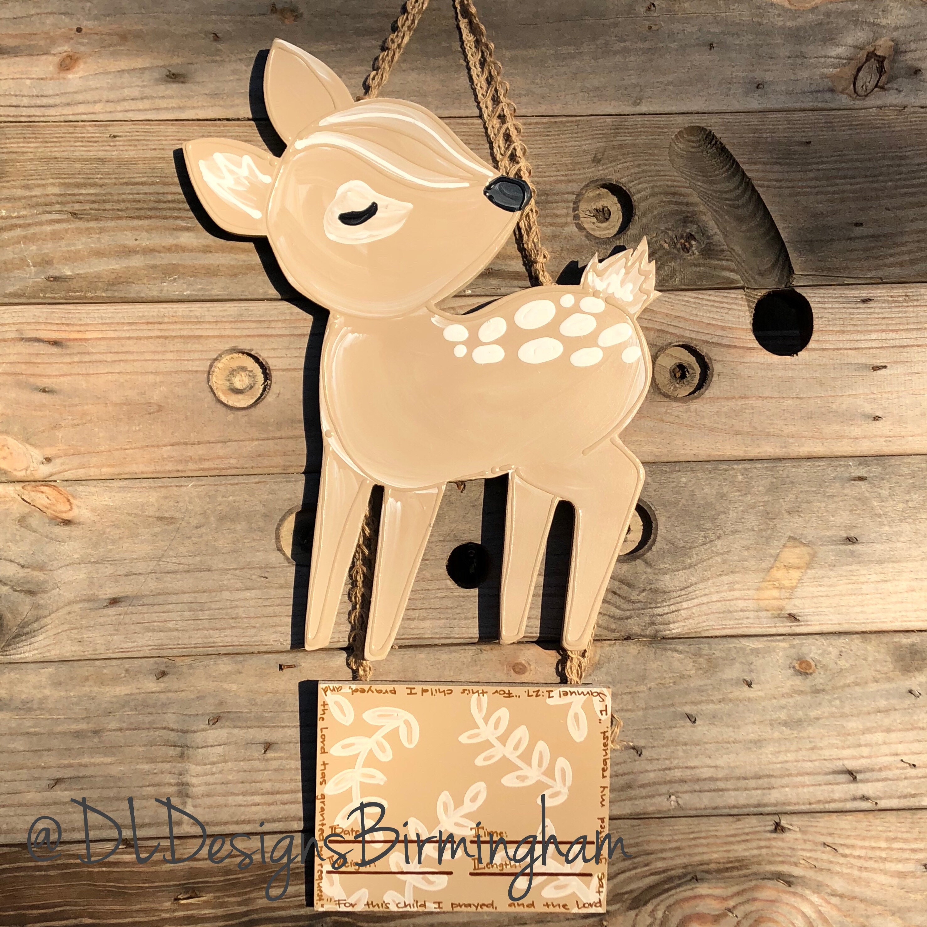 Hospital door hangers, boy door hanger, baby door hanger, deer door hanger,  hunting nursery decor, hunting door hanger,hospital door hanger