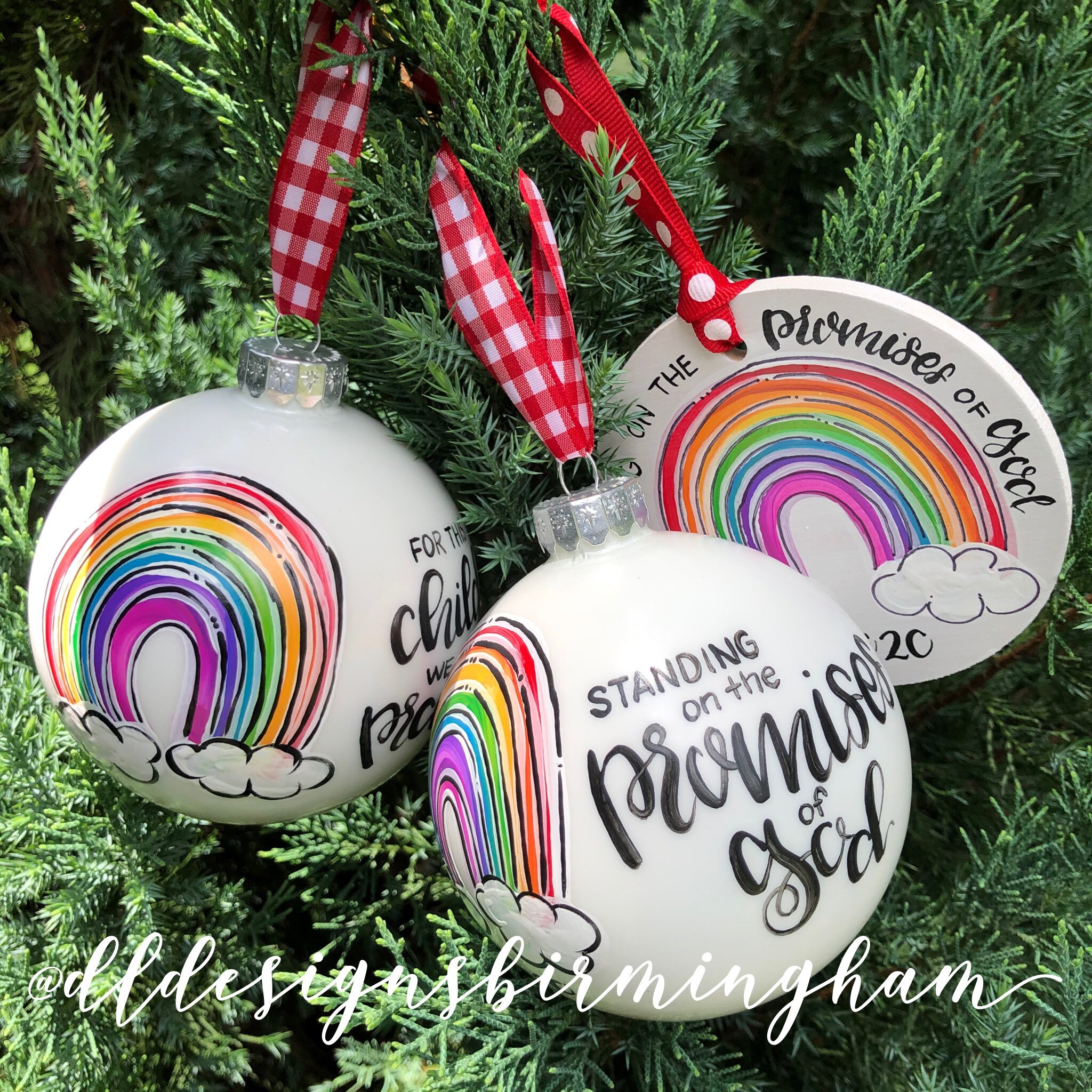 Rainbow Christmas Ornament for This Child We Prayed 1 Samuel Etsy