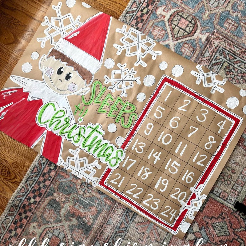 Holiday Countdown Banner - Etsy