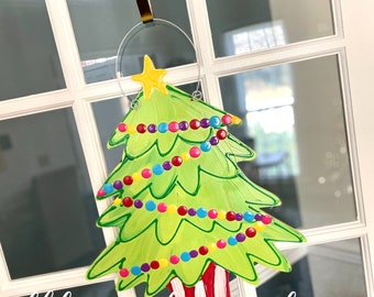 Christmas tree Door Hanger