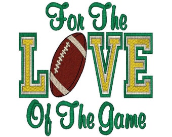 For The Love Of The Game Football Instant Download