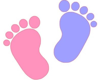 SVG, GSP Baby Footprint, Instant Download for Silhouette & Cricut