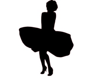 SVG, GSP Marilyn Monroe Silhouette, Instant Download