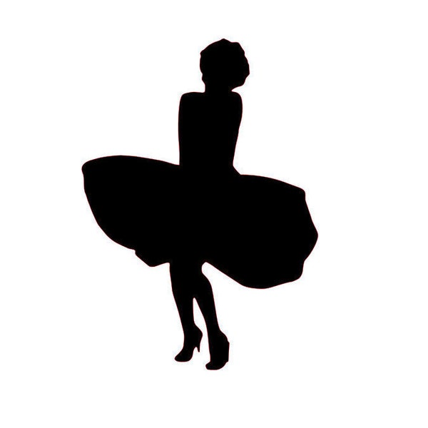 SVG, GSP Marilyn Monroe Silhouette, Instant Download