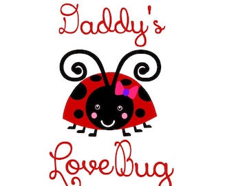 SVG, SAP Daddy's Lovebug, Instant Download voor silhouet & Cricut
