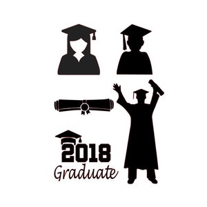 SVG, Studio3 5 Graduation Files, 2018 Graduate, svg Studio3 Instant Download image 1