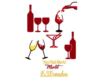 SVG, GSP Wine, Wine Bottle, Martini Files, svg GSP Instant Download