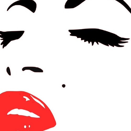 Printable Marilyn Monroe Face Download 6 File Bundle pdf | Etsy