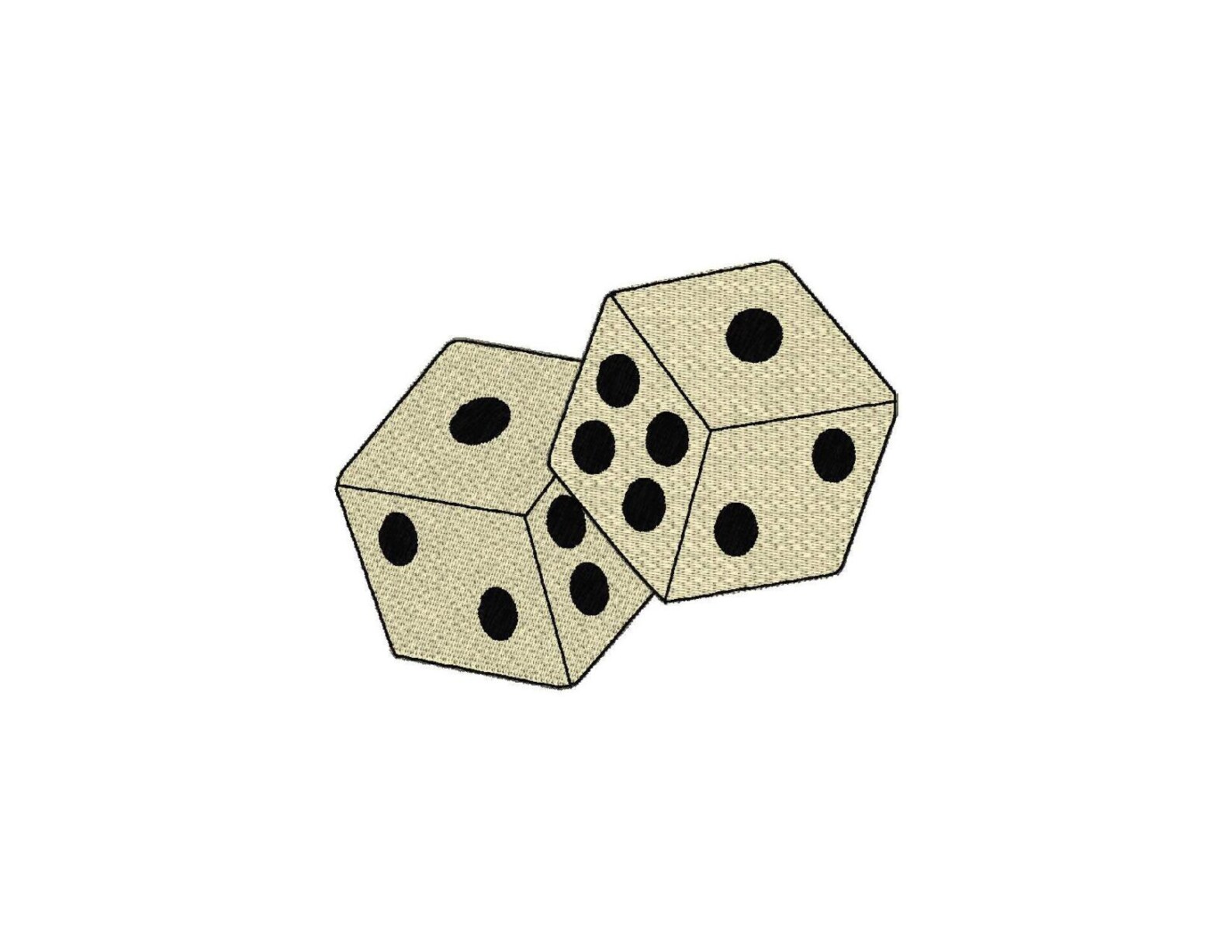 Embroidery Design Set of Dice in 7 Sizes Machine Embroidery Etsy