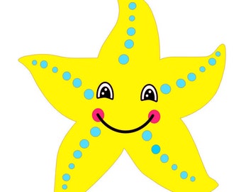 SVG, GSP Starfish, Instant Download for Silhouette & Cricut