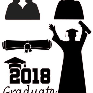 SVG, Studio3 5 Graduation Files, 2018 Graduate, svg Studio3 Instant Download image 4