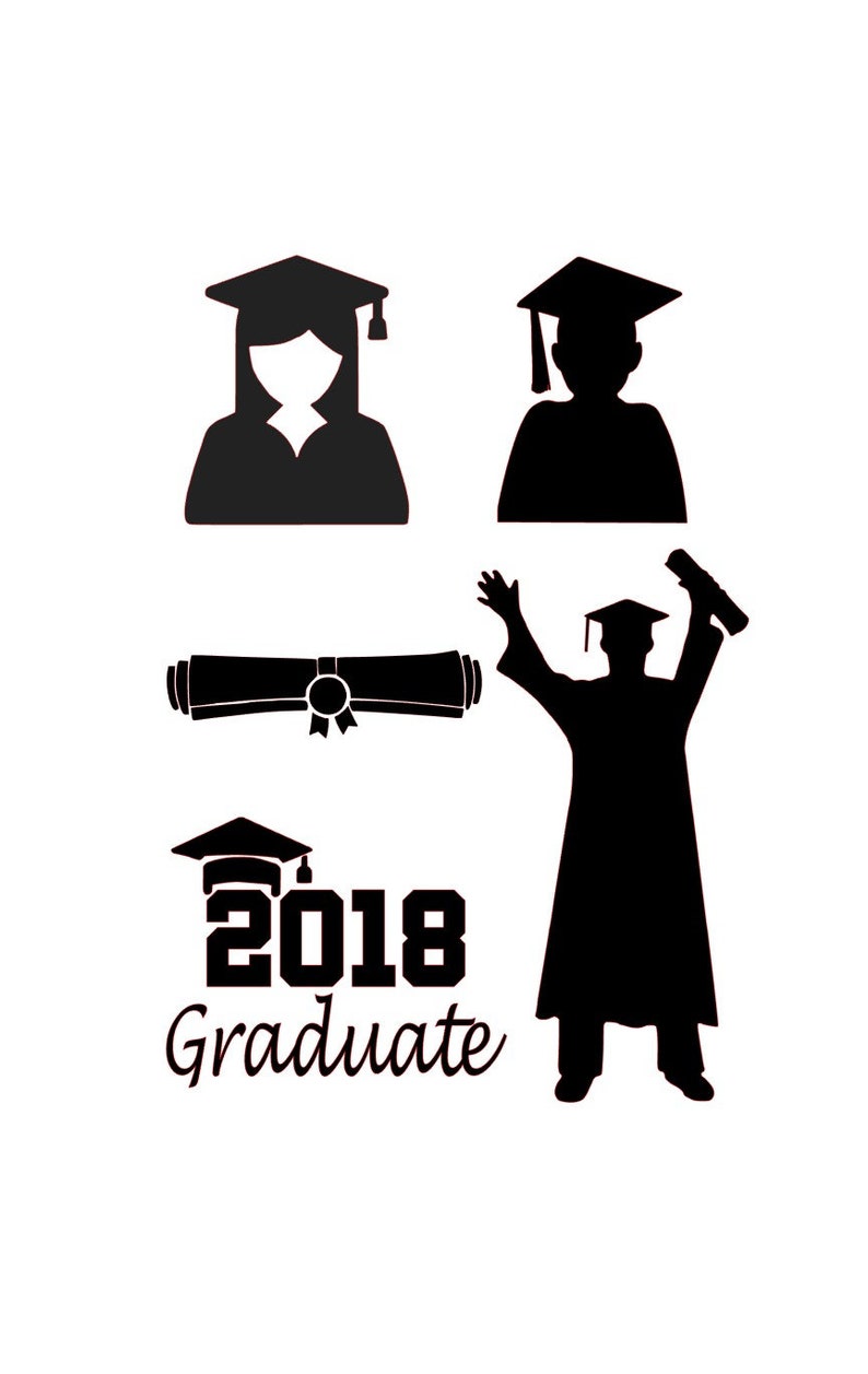 SVG, Studio3 5 Graduation Files, 2018 Graduate, svg Studio3 Instant Download image 2