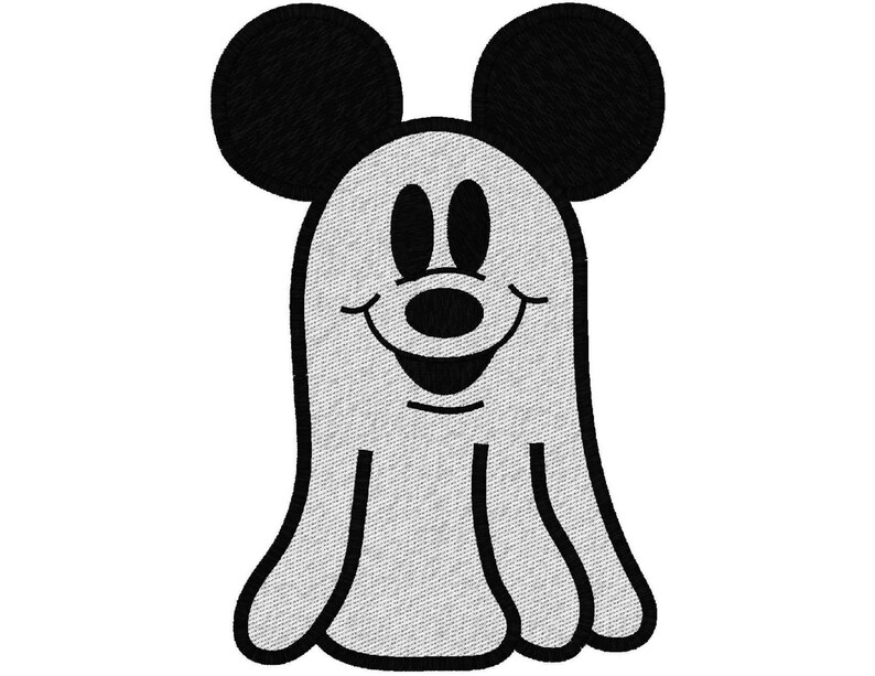 Mr. & Mrs. Mouse Ghost in 6 Sizes, Machine Embroidery Design image 5