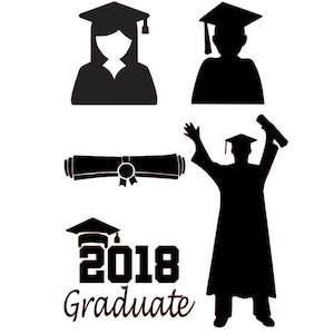 SVG, Studio3 5 Graduation Files, 2018 Graduate, svg Studio3 Instant Download image 3