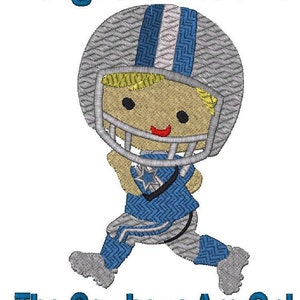 Forget Cartoons, The Cowboys Are On Football Player 6 Sizes Instant Download image 3