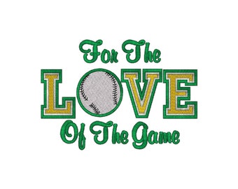 For The Love Of The Game, Baseball 3 Sizes Instant Download