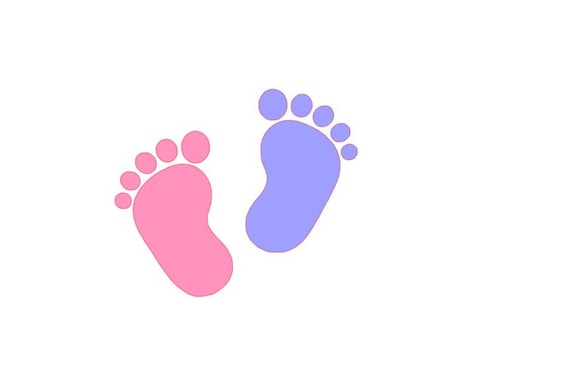 Download SVG GSP Baby Footprint Instant Download for Silhouette & | Etsy