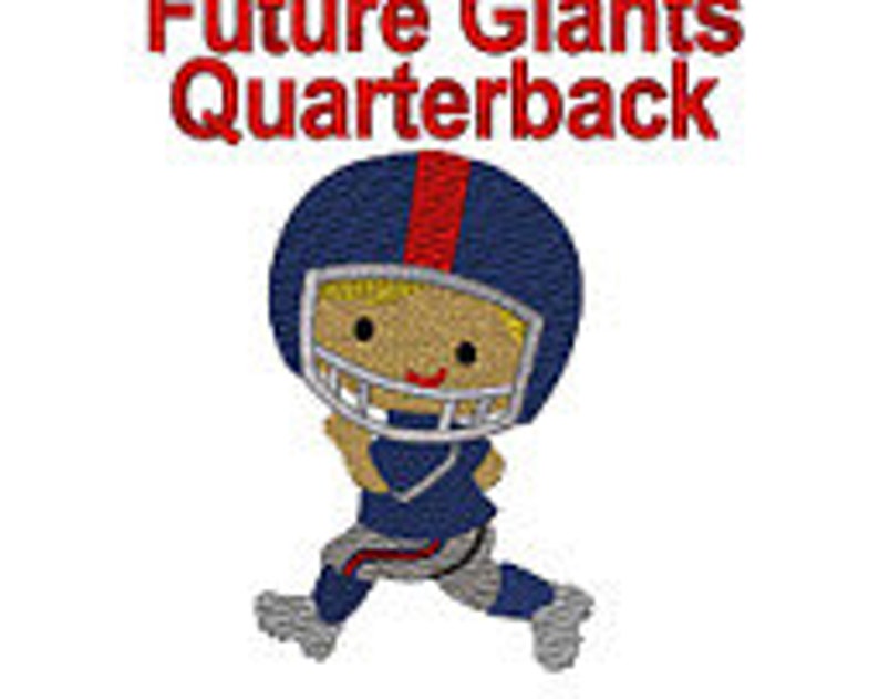 Forget Cartoons, The Giants Are On , Football Player 6 Szs., Instant Download image 2