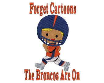 Broncos Football Player 6 Szs Now Available, Instant Download