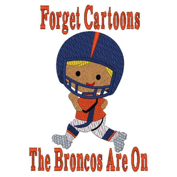 Broncos Football Player 6 Szs Now Available, Instant Download