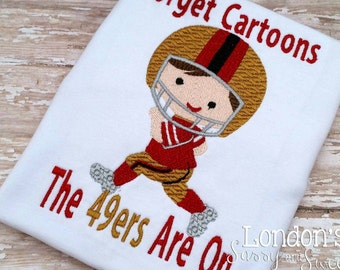 Forget Cartoons, The 49ers Are On Football Player 6 Sizes, Instant Download