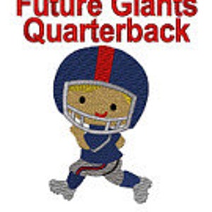 Forget Cartoons, The Giants Are On , Football Player 6 Szs., Instant Download image 3