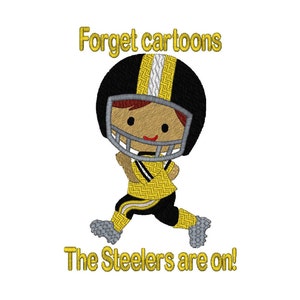 Steelers Football Player 6 Szs Instant Download image 2