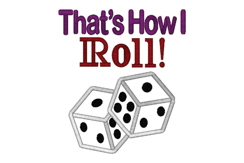 For The Gambler, Dice Applique in 11 Sizes, Machine Embroidery Design Instant Download image 3