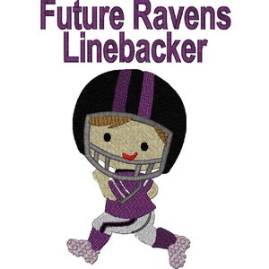 Forget Cartoons, The Ravens Are On, Football Player 6 Szs Instant Download image 3