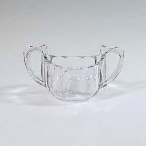 Antique Open Sugar, flint glass, Krystol
