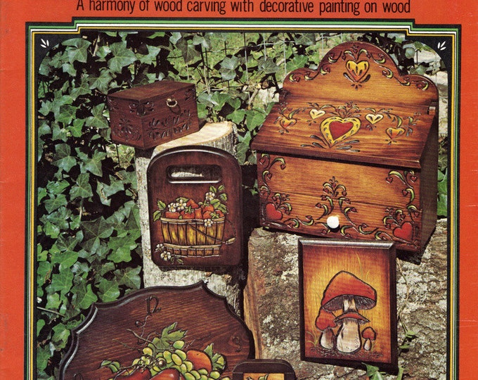 Carving With Color Decorative Painting on Wood Craft Tutorial Etsy