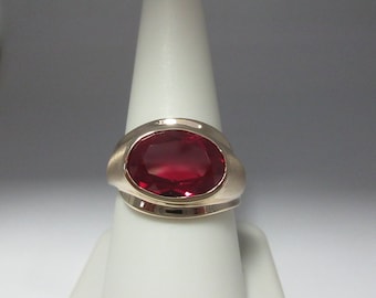 Mens Ruby Ring - Etsy