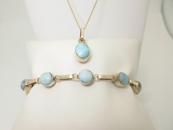 Antique Jewelry Set Necklace Bracelet 14K Solid Gold Reversible 25.0 ctw 18" and 7.5" S019