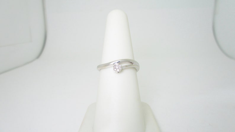 Diamond Promise Solitaire Ring .30 ct in 14k Solid White Gold