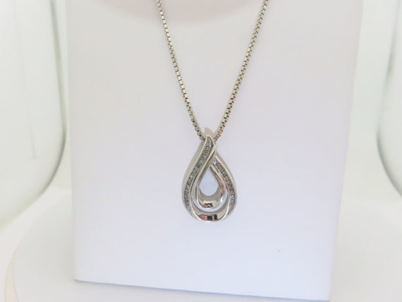 Diamond Infinity Necklace Natural Diamonds Bridal… - image 4