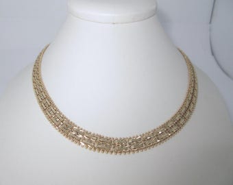 14k Texas Jewelry Wide Necklace Solid Gold Thick Chain Necklace Womens Heavy Gold Chain Anniversary Custom Chain Extension 17" - 18.5" N156