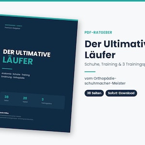 以下が含まれることがあります： Der Ultimative LäuferというタイトルのデジタルPDFガイド。解剖学、靴、トレーニング、栄養、整形外科に関するセクションが含まれています。このドキュメントには、整形外科靴職人のマスターによって作成された38ページ、20章、3つのトレーニングプランが記載されています。
