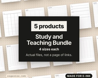 Student & Teacher Planner Bundle | 5 Digital Planners (PDF Download)