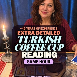Authentic Turkish Coffee Reading | Same Hour Fortune Telling | Tasseography Psychic Insight | Love Career Future