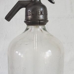 Antique Vintage V. H. & Co. Registered Seltzer Bottle Soda Water Seltzer Water Bottle Siphon Bottle Clear Carbonated Water