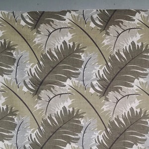 Michael Miller Fabric Botanical Tropical Leaves Fabric Home Decor Drapery Fabric, Sage Green, Gray, Home Collections by MM Designs
