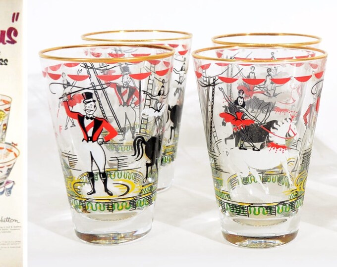 libbey circus glasses