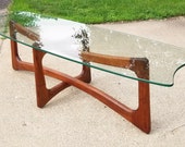 Mid Century Adrian Pearsall 39 Stingray 39 Ribbon Walnut Coffee Table, Vintage Adrian Pearsall for Craft Associates coffee table