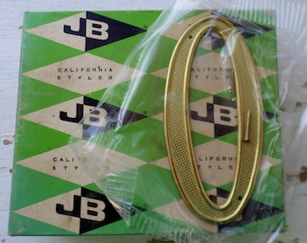 Vintage, Jaybee, House Number, 0, Zero, California Styled, 4&quot;, 4400-03-01 Solid Polished Brass Non-Rusting, New Old Stock, Made in USA