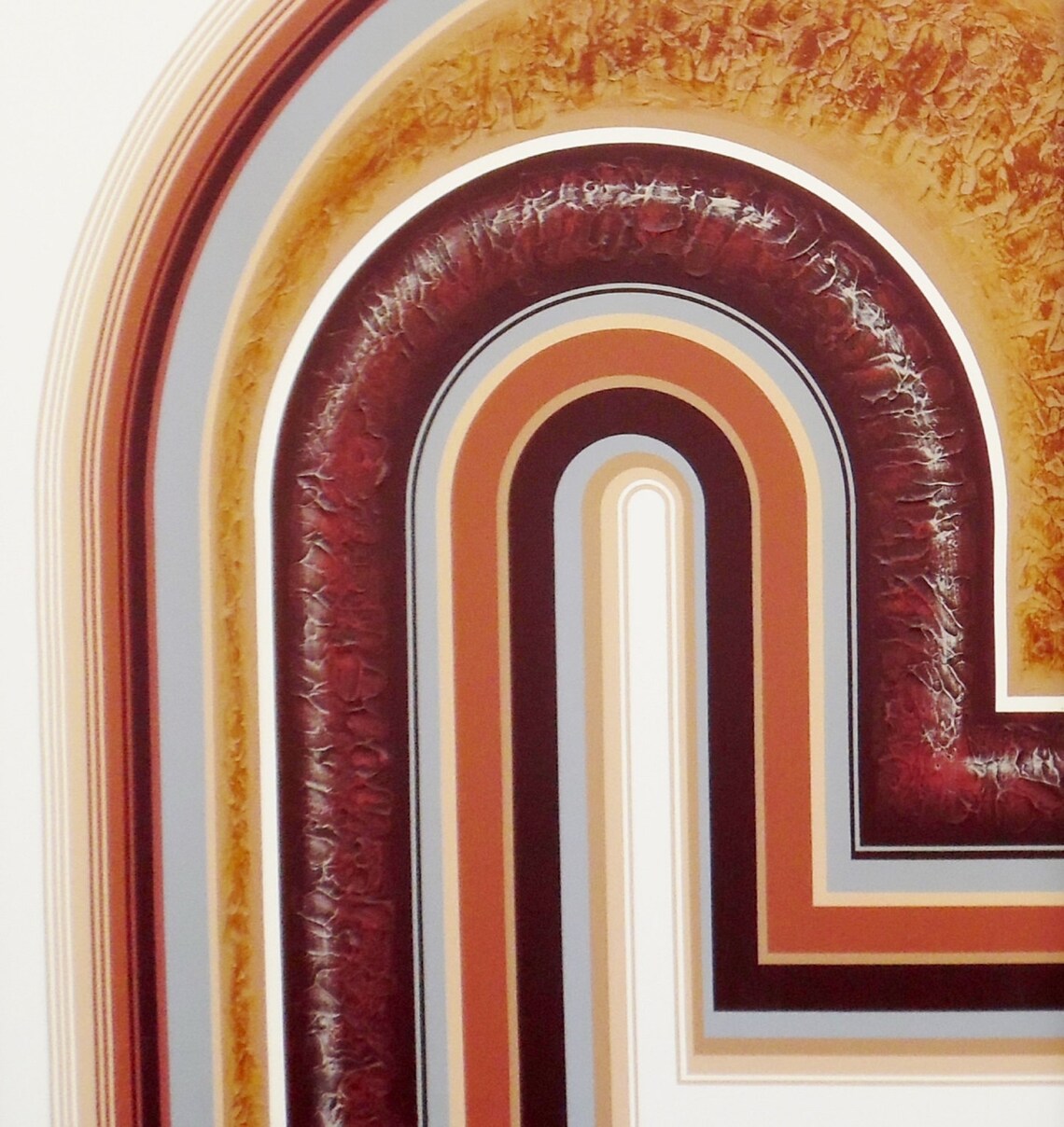 Modern Letterman Abstract Triptych Painting Etsy