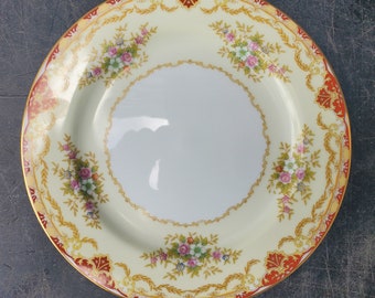Vintage Noritake China Made in Japan, Set of 4 Salad Plates, Beautiful Floral Pattern, Backstamp Dates 1933