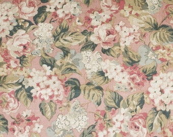 Vintage Floral Home Decor Fabric by Richloom 1998, Upholstery Pillow Fabric